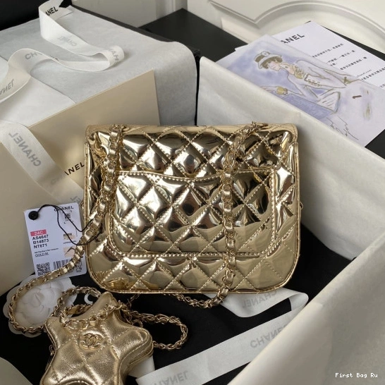 First Bag Ru PURSE COIN STAR & CHANEL BAG FLAP MINI 0821